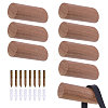 8Sets Column Wood Wall Hooks AJEW-GL0003-35A-1