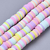 Beadthoven 10 Strands Handmade Polymer Clay Beads Strands CLAY-BT0001-02-1