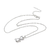 Cat Shape Alloy Rhinestone Pendant Necklaces FS-WG5CA0C-03-1