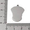 Non-Tarnish 304 Stainless Steel Pendants STAS-C095-16P-3