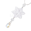 Snowflake Acrylic Hanging Ornaments HJEW-JM02309-5