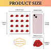 8 Sheets Plastic Waterproof Self-Adhesive Picture Stickers DIY-WH0428-082-2