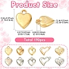 170Pcs 10 Styles CCB Plastic Pendants CCB-YW0001-82-3