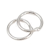 Brass Closed Jump Rings KK-D257-01P-09-2