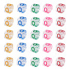50Pcs Acrylic European Beads MACR-TADJ0001-13Q-1