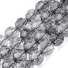 Crackle Transparent Glass Beads Strands GLAA-N068-06A-01-1