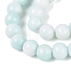 Opaque Ombre Effect Dyed Glass Beads Strands GLAA-Q106-04A-07-3