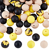 100Pcs Silicone Beads SIL-BC0001-03-1