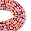 Handmade Polymer Clay Beads Strands CLAY-R089-8mm-T007-7