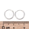 Sterling Silver Hoop Earring Findings X-STER-E062-05A-S-4