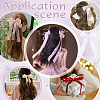 20Pcs Polyester Alligator Hair Clips AJEW-PH0008-59A-2