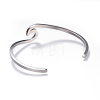 Tarnish Resistant 304 Stainless Steel Cuff Bangles BJEW-G611-01P-3