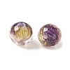 Two Tone Transparent Acrylic Beads OACR-D304-02I-2