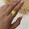 Brass Cuff Open Rings KK-CBA8D1E-03B-G-2