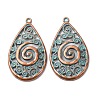 Tibetan Style Alloy Pendants FIND-B055-02D-1