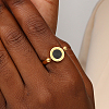 Roman Numerals Brass Finger Ring IJ4807-04-3