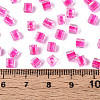 Transparent Inside Colours Glass Seed Beads SEED-T007-11D-4