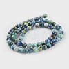 Natural Chrysocolla Beads Strands G-P358-06-6mm-2