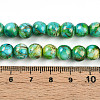 Baking Painted Glass Beads Strands DGLA-N003-8mm-B04-5