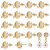 20Pcs Brass Stud Earring Findings KK-UN0006-19-1