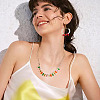 140Pcs 7 Colors Glass Beads GLAA-TA0004-36-9