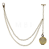 Brass Empty Bead Cage Pendant Decorations HJEW-PH02538-1