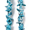 Synthetic Turquoise Dyed Beads Strands G-P507-04O-1