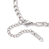 4.5MM 304 Stainless Steel Figaro Chain Necklace Making AJEW-JB01443-4