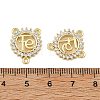 Brass Micro Pave Clear Cubic Zirconia Chandelier Component Links CU-B002-01G-A-3