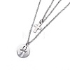 Non-Tarnish 304 Stainless Steel Tiered Necklaces NJEW-JN02350-02-3