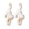 Alloy Enamel Pendants ENAM-O001-08I-G-1