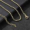 Brass Ball Chain Necklaces NJEW-M108-13G-4