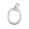 Brass Pendant Cabochon Settings KK-S521-08P-1