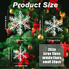 20 Bag 3 Style Christmas Plastic Pendant Decoration AJEW-FH0003-78-2