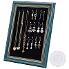1Pc Photo Frame Plastic Earring Display Stands with Foam Liner and Needles EDIS-WA0001-01-1