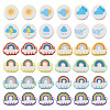 130Pcs 13 Style Weather Theme Handmade Polymer Clay Beads CLAY-TA0001-19-8