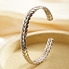 Classic Stainless Steel Wheat Bangles OM0709-2-1