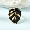 304 Stainless Steel Enamel Cuff Open Rings SA-CBA369F-02G-02-1