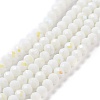 Electroplate Opaque Solid Color Glass Beads Strands EGLA-A044-P3mm-L01-1