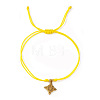 Summer Beach Adjustable Stainless Steel Knot Charm Braided Bracelets UQ9789-5-1