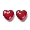 Heart Brass Enamel Beads KK-M324-08A-G02-1