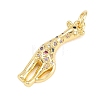 Brass Micro Pave Clear Cubic Zirconia Pendants KK-H273-48G-02-2