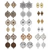 72Pcs 18 Styles Tibetan Style Alloy Connector Charms FIND-SC0003-34-1