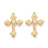 304 Stainless Steel and Resin Pendants STAS-T068-105G-1