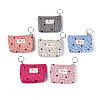 Flower Pattern Corduroy Wallets AJEW-N003-24-1