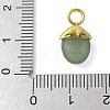 304 Stainless Steel Natural Green Aventurine Pendants STAS-L277-07G-07-3