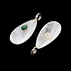 Natural Quartz Crystal Rock Crystal Pendants GG-CBA6382-05E-3