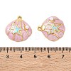 304 Stainless Steel Enamel Pendants STAS-Q119-27G-02-3