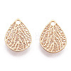 Rack Plating Brass Filigree Charms KKC-T001-46KC-2
