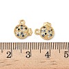 Brass Micro Pave Cubic Zirconia Charms KK-C099-01A-G-3